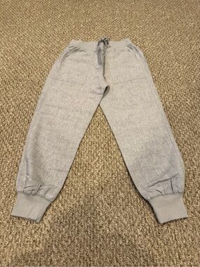 GAP Light Gray/Taupe Casual Drawstring Joggers